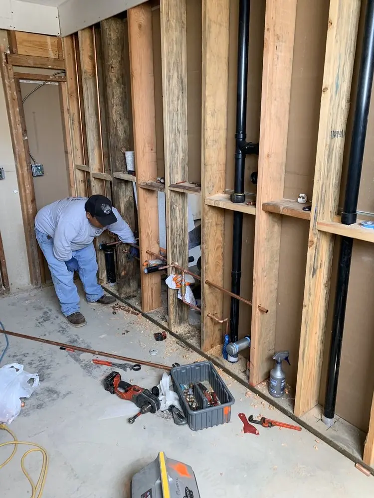 Commercial rough-in plumbing for Gas Line Repair in North Tabor